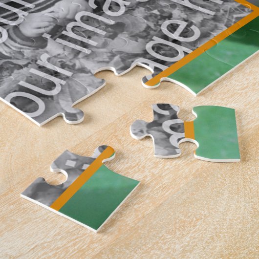 Honey Bee on Pink Aster Flower Uw foto toevoegen Legpuzzel (Zijkant)