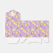 Honey Bee Paarse Bedankdoosjes (Uitgevouwen)