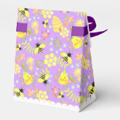 Honey Bee Paarse Bedankdoosjes (Achterkant)