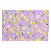 Honey Bee Paarse Kussensloop (Achterkant)