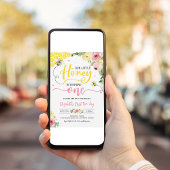 Honey Bee Party Bee 1e Verjaardag Bumble Verjaarda Kaart