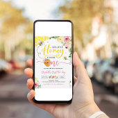 Honey Bee Party Bee 1e Verjaardag Bumble Verjaarda Kaart