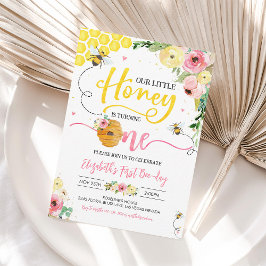 Honey Bee Party Bee 1e Verjaardag Bumble Verjaarda Kaart