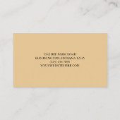 Honey Bee Pattern Uw Apiary Logo Visitekaartje (Achterkant)