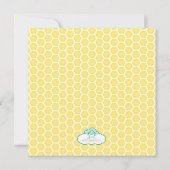 Honey Bee Photo Birthday Invitation Kaart (Achterkant)