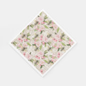 Honey Bee Pink Floral Servet (Hoek)