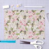 Honey Bee Pink Floral Tissuepapier (Craft)