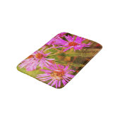 Honey Bee Pink New England Aster Flower Abstract Badmat (Gekanteld)
