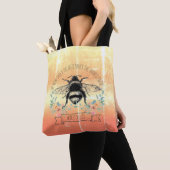 Honey Bee Quote Illustrated Graphic Tote Bag (Dichtbij)