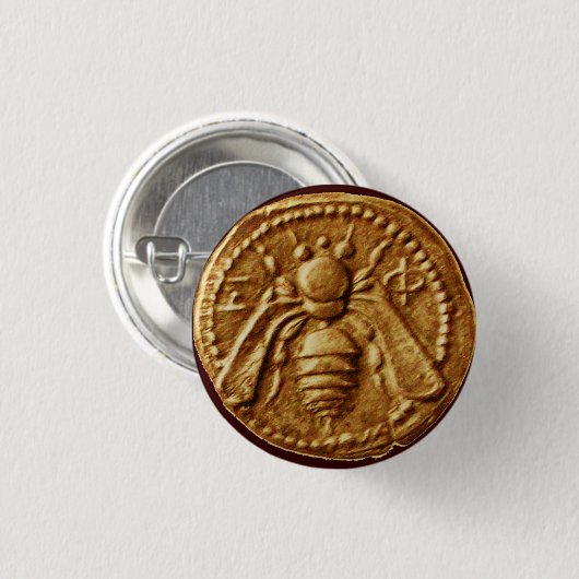 HONEY BEE RONDE BUTTON 3,2 CM (Voorkant /achterkant)