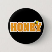 HONEY BEE RONDE BUTTON 5,7 CM (Voorkant)