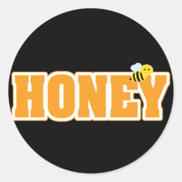 HONEY BEE RONDE STICKER