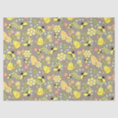 Honey Bee Sage Green Tissuepapier (Voorkant)