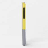 Honey Bee schattig Geel en grijs monogram Case-Mate iPhone Case (Achterkant/links)