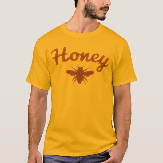 Honey Bee Script T-shirt – Zoet als Bij Kan Zijn (Voorkant)