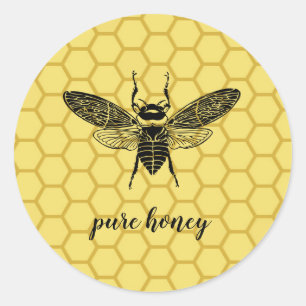 Honey Bee Seller Apiarist Classic Ronde Sticker