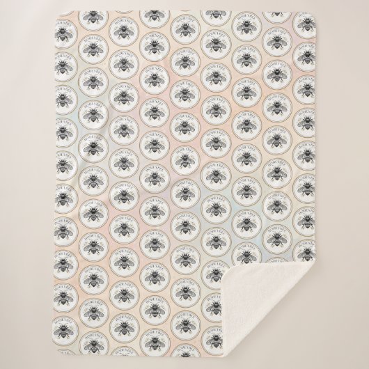 Honey Bee Sherpa Deken (Voorkant)