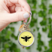 Honey Bee Silhouette Sleutelhanger (Hand)