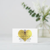 Honey Bee Skincare Gold Folie Op Wit Visitekaartje (Staand voorkant)
