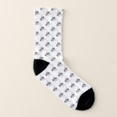 Honey Bee Socks Bee Art Socks Sokken (Links binnenkant)