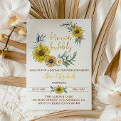 Honey Bee Sunflower Baby shower Invitation Kaart