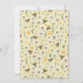 Honey Bee Sweet As Can Bee Baby shower Invitation Kaart (Achterkant)