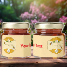 Honey Bee  Text Label