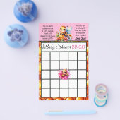 Honey bee thema bingo en wie weet mama best flyer (Enkel)