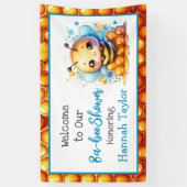 Honey bee thema Boy's Baby shower Welkom Spandoek (Verticaal)