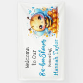 Honey bee thema Boy's Baby shower Welkom Spandoek (Verticaal)