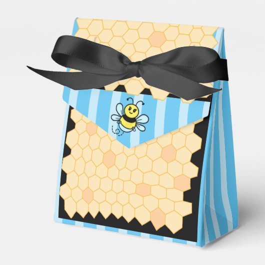 Honey Bee Theme Baby shower Bedankdoosjes (Voorkant Zijde)