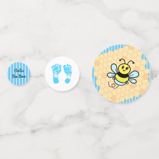 Honey Bee Theme Baby shower Confetti (Voorkanten)