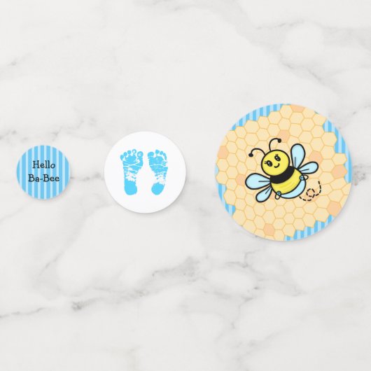 Honey Bee Theme Baby shower Confetti (Achterkanten)