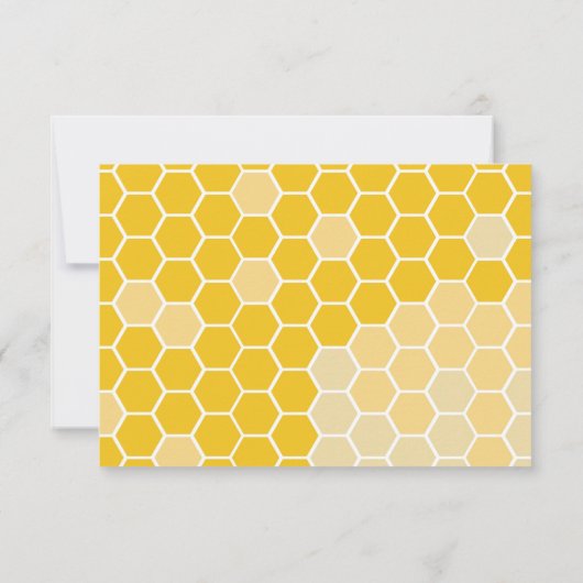 Honey Bee Theme Baby shower Dank u Kaarten (Achterkant)