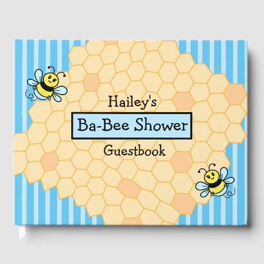 Honey Bee Theme Baby shower Gastenboek (Voorkant)