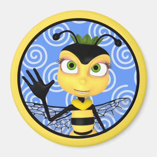 Honey Bee Toon Magnet (Voorkant)