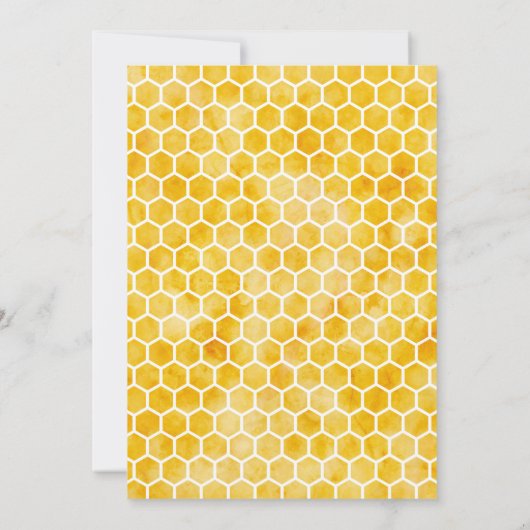 Honey Bee Tweede Uitnodiging Verjaardag (Achterkant)