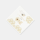 Honey Bee Verjaardag, Bijenthema Servet (Hoek)