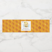Honey Bee verjaardag gepersonaliseerd Waterfles Etiket (Enkel label)
