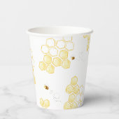 Honey Bee verjaardagsfeestje Papieren Bekers (Achterkant)