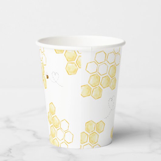 Honey Bee verjaardagsfeestje Papieren Bekers (Rechts)