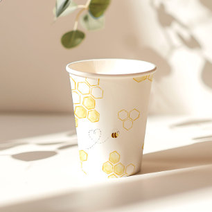 Honey Bee verjaardagsfeestje Papieren Bekers