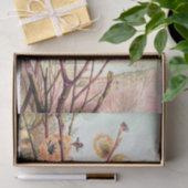 Honey bee vintage illustration wrapping paper tissuepapier (Geschenk)