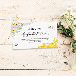 Honey Bee Vrijgezellenfeest Recept Aanvraag Informatiekaartje