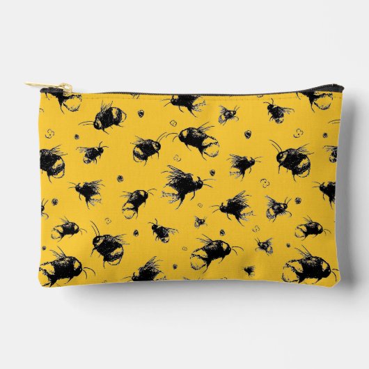 Honey Bee Waterverf Accessoire Pouch Gift voor Mam Etui (Voorkant)