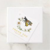 Honey Bee Waterverf Baby shower Gift Label | stunt (In situ)