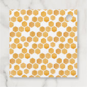 Honey Bee Waterverf Baby shower Gift Label | stunt (Achterkant)