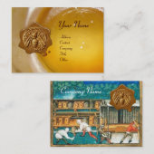 HONEY BEE WAX SEAL, BEEKEEPER/bijenteelt Visitekaartje (Voorkant / Achterkant)
