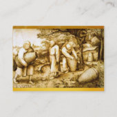 HONEY BEE WAX SEAL, BEEKEEPER/bijenteelt Visitekaartje (Achterkant)