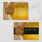 HONEY BEE WAX SEAL, BEEKEEPER/bijenteelt Visitekaartje (Voorkant / Achterkant)